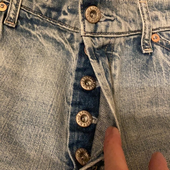 Nwot 1969 Premium High Rise Distressed Carpenter Jeans sz 6/28 - Picture 6 of 12